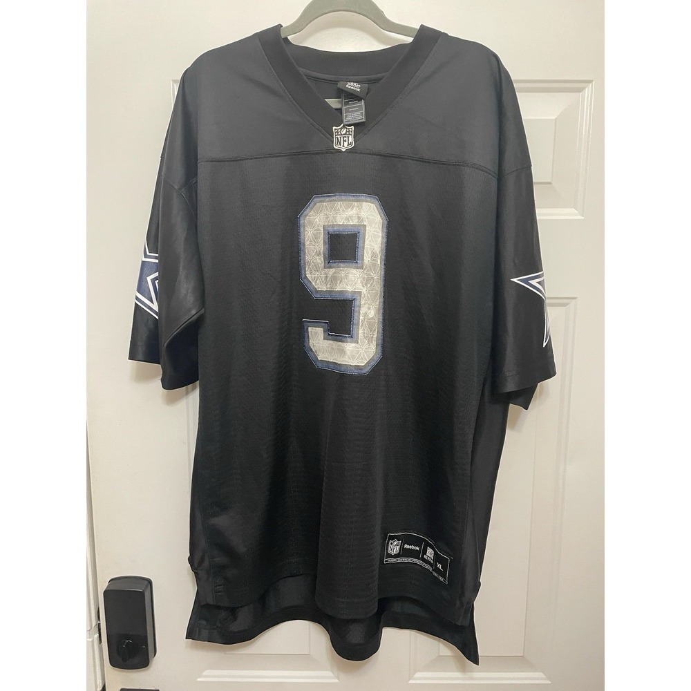 VTG Dallas Cowboys Tony Romo 9 Rare Blackout Jersey Reebok Size‎ XL NFL Game Day